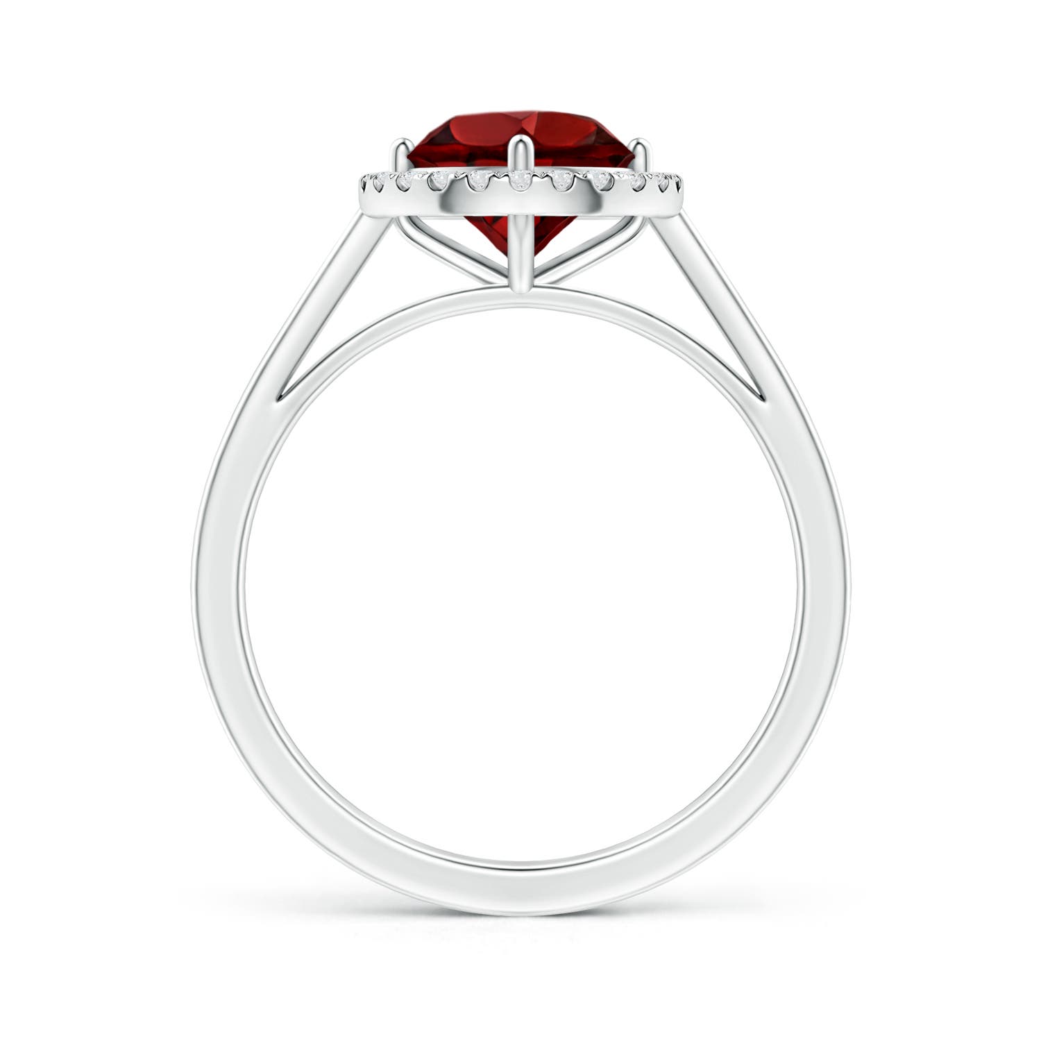 AAAA - Garnet / 1.64 CT / 14 KT White Gold