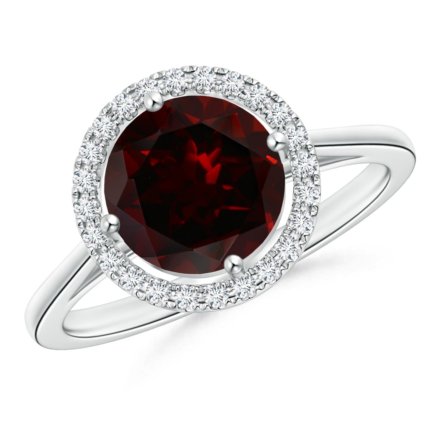 A - Garnet / 2.34 CT / 14 KT White Gold