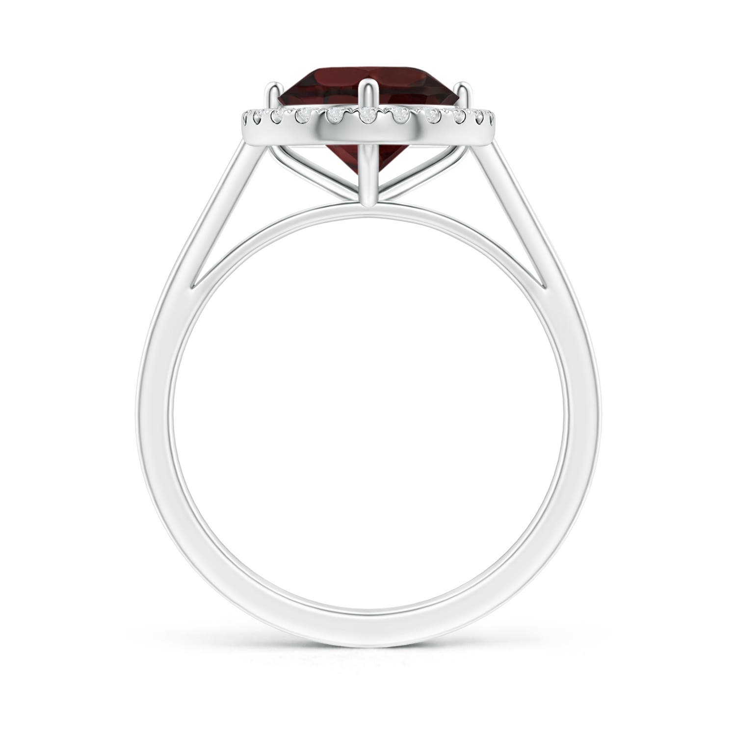 A - Garnet / 2.34 CT / 14 KT White Gold