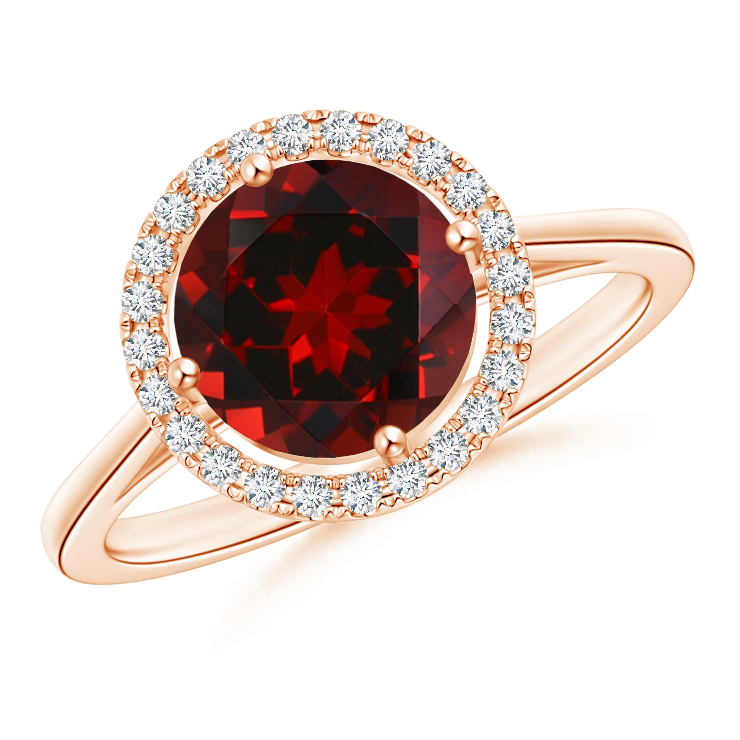 AAAA - Garnet / 2.34 CT / 14 KT Rose Gold