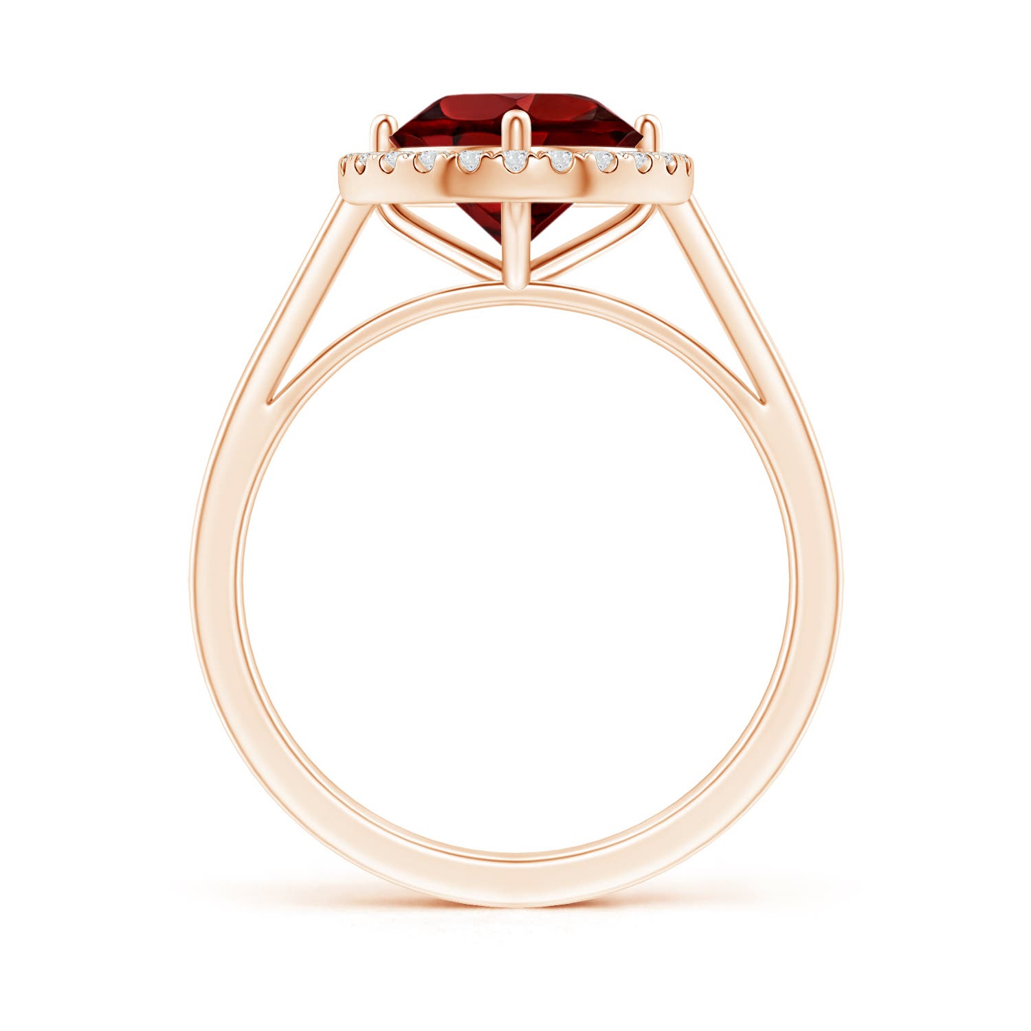 AAAA - Garnet / 2.34 CT / 14 KT Rose Gold