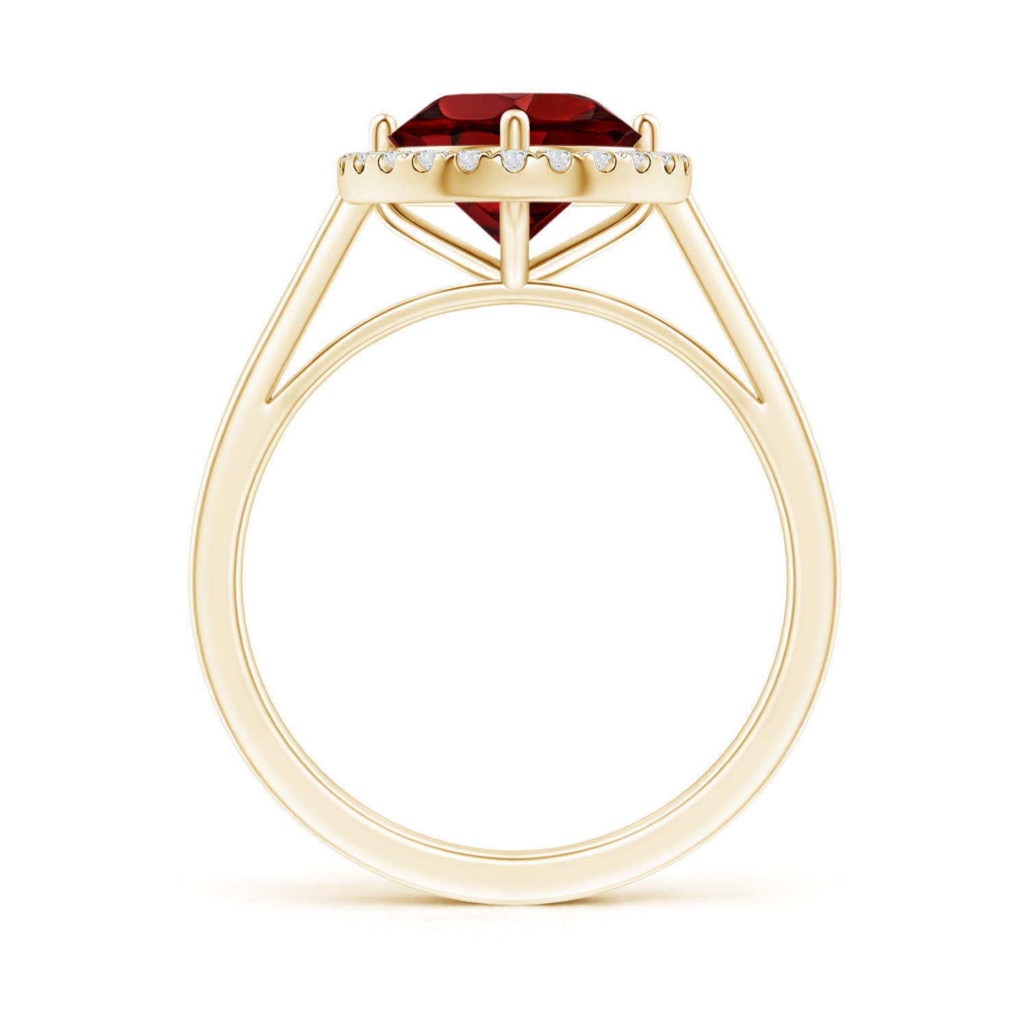 AAAA - Garnet / 2.34 CT / 14 KT Yellow Gold