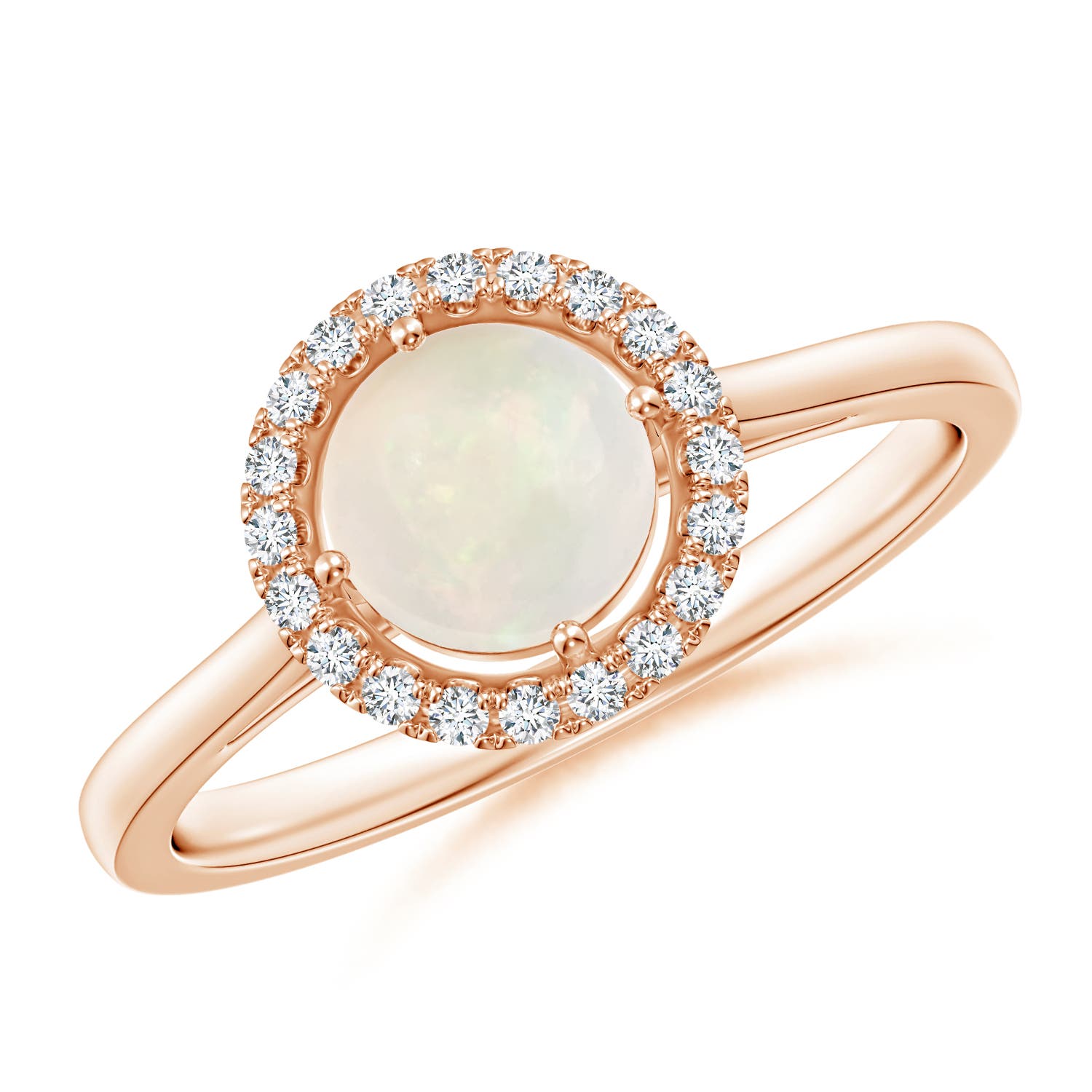 A - Opal / 0.62 CT / 14 KT Rose Gold