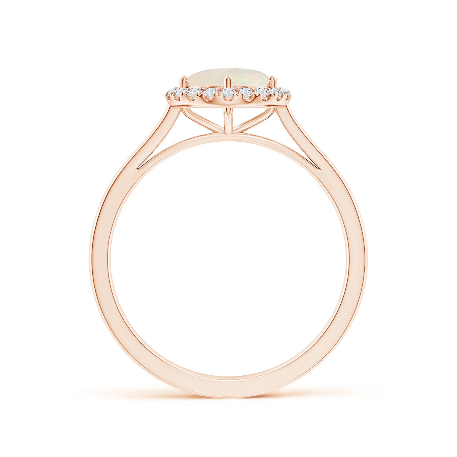 A - Opal / 0.62 CT / 14 KT Rose Gold