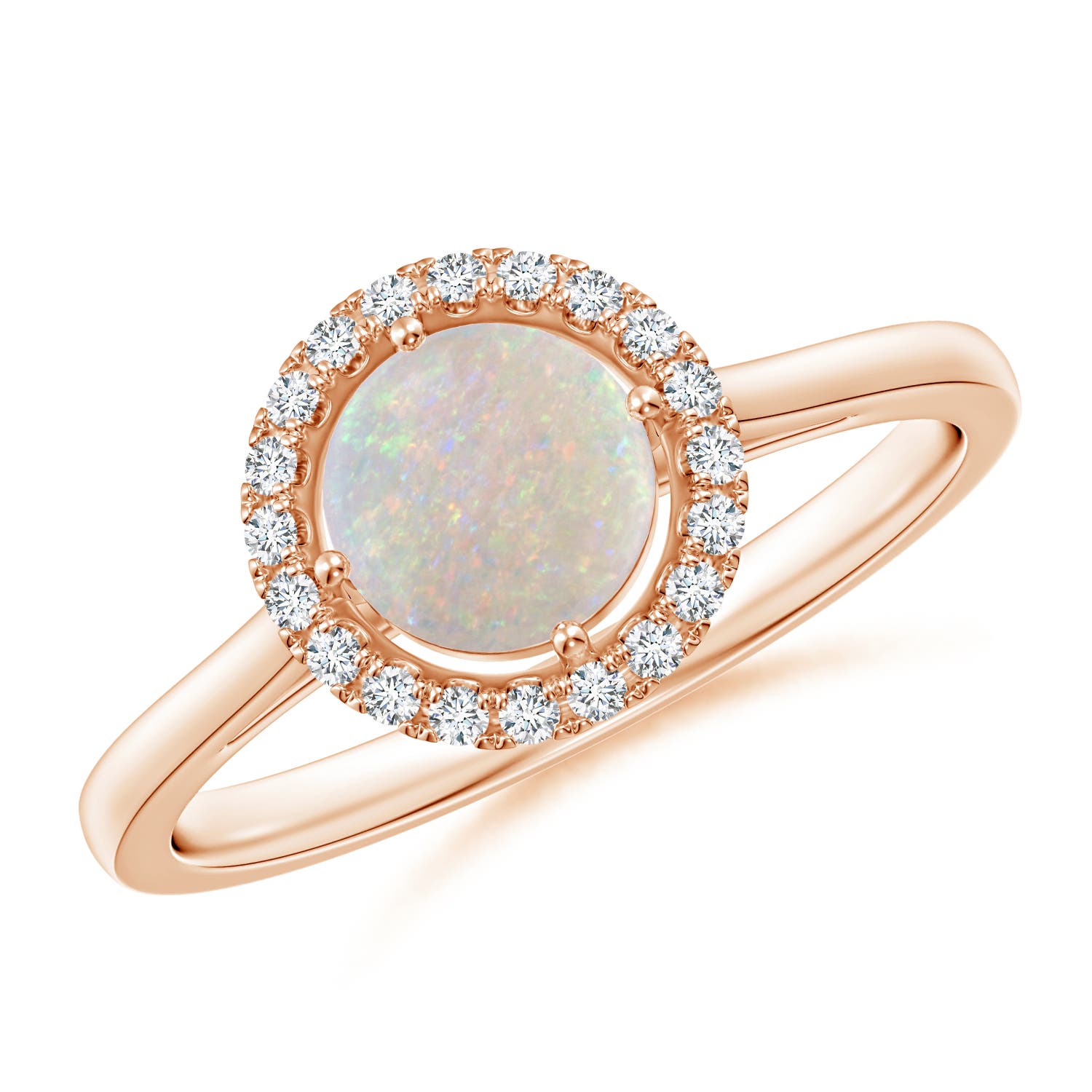 AA - Opal / 0.62 CT / 14 KT Rose Gold