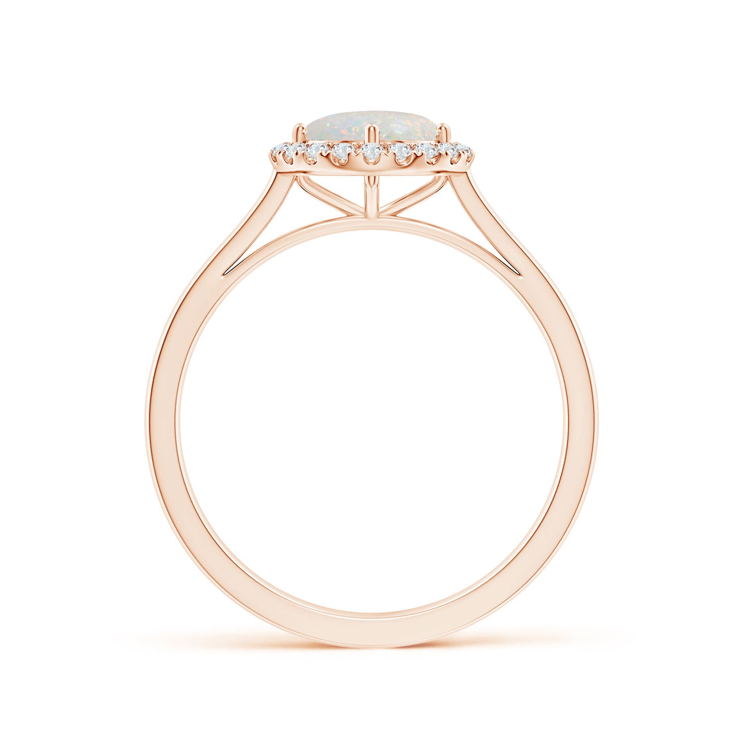 AA - Opal / 0.62 CT / 14 KT Rose Gold