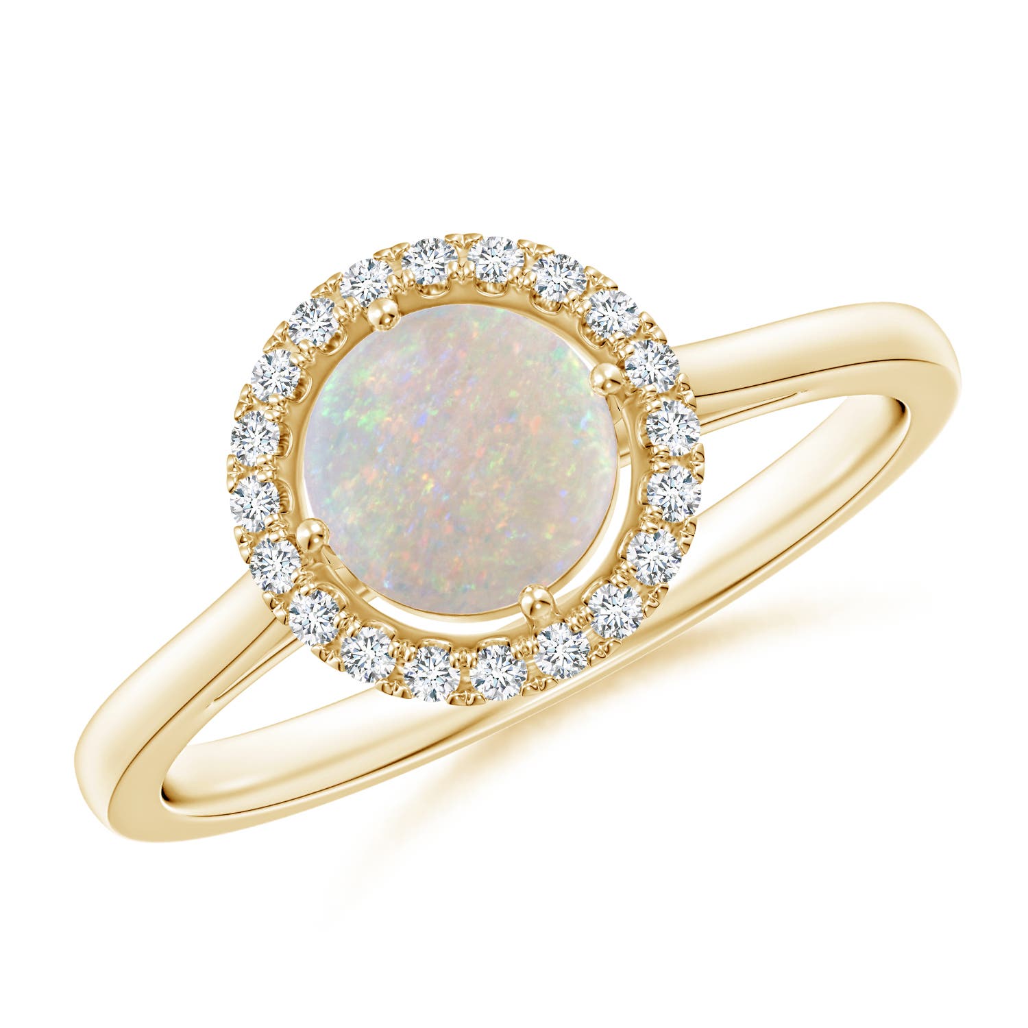 AA - Opal / 0.62 CT / 14 KT Yellow Gold