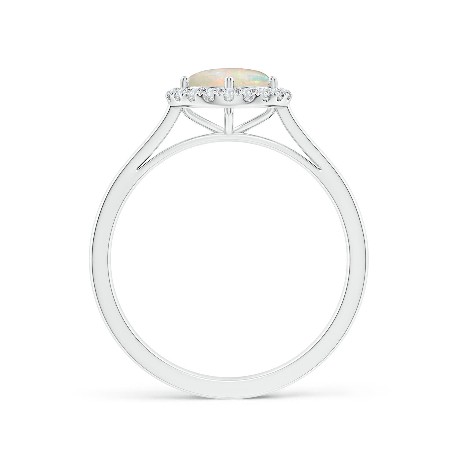 AAAA - Opal / 0.62 CT / 14 KT White Gold