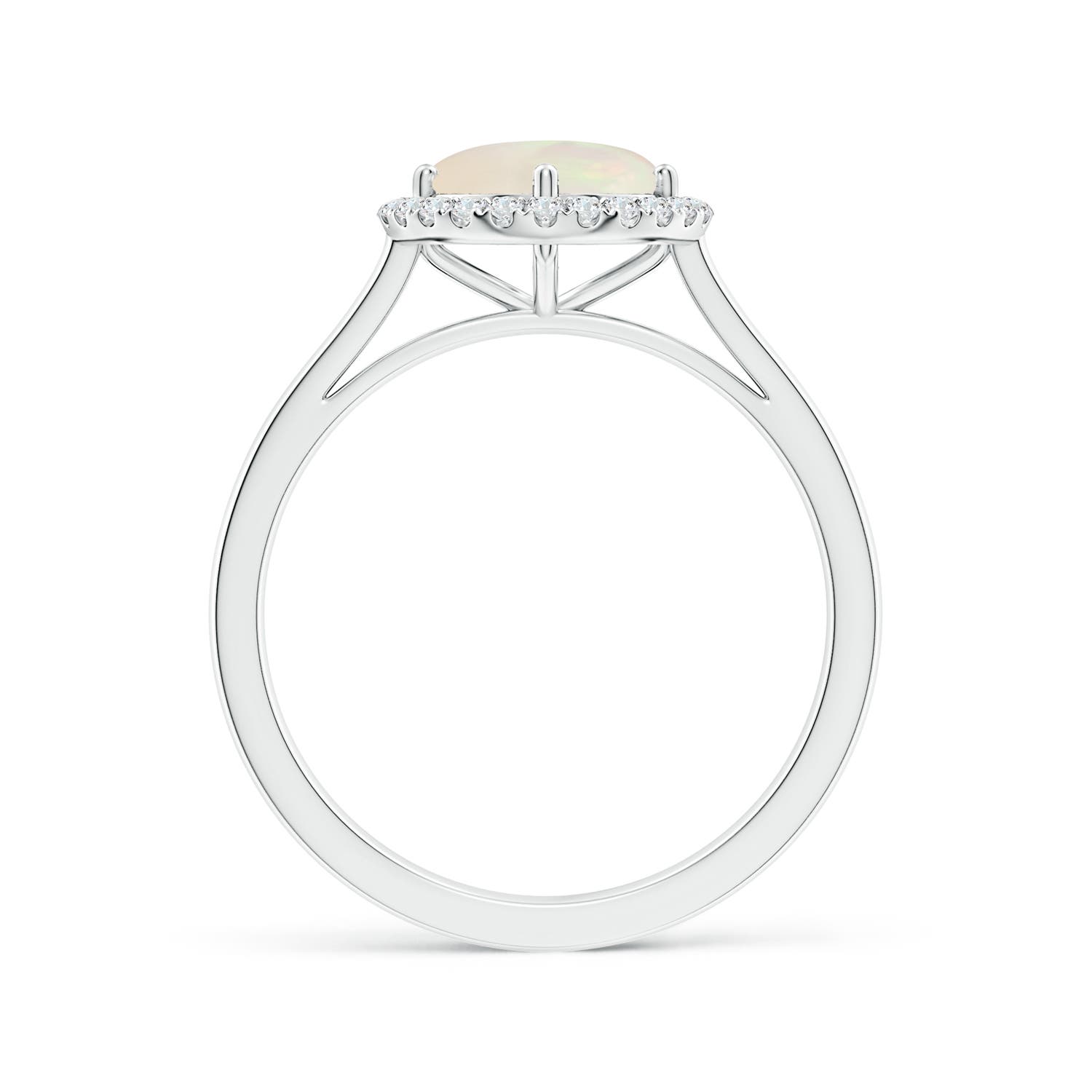 A - Opal / 0.89 CT / 14 KT White Gold