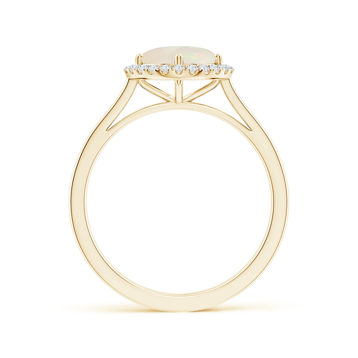 A - Opal / 0.89 CT / 14 KT Yellow Gold