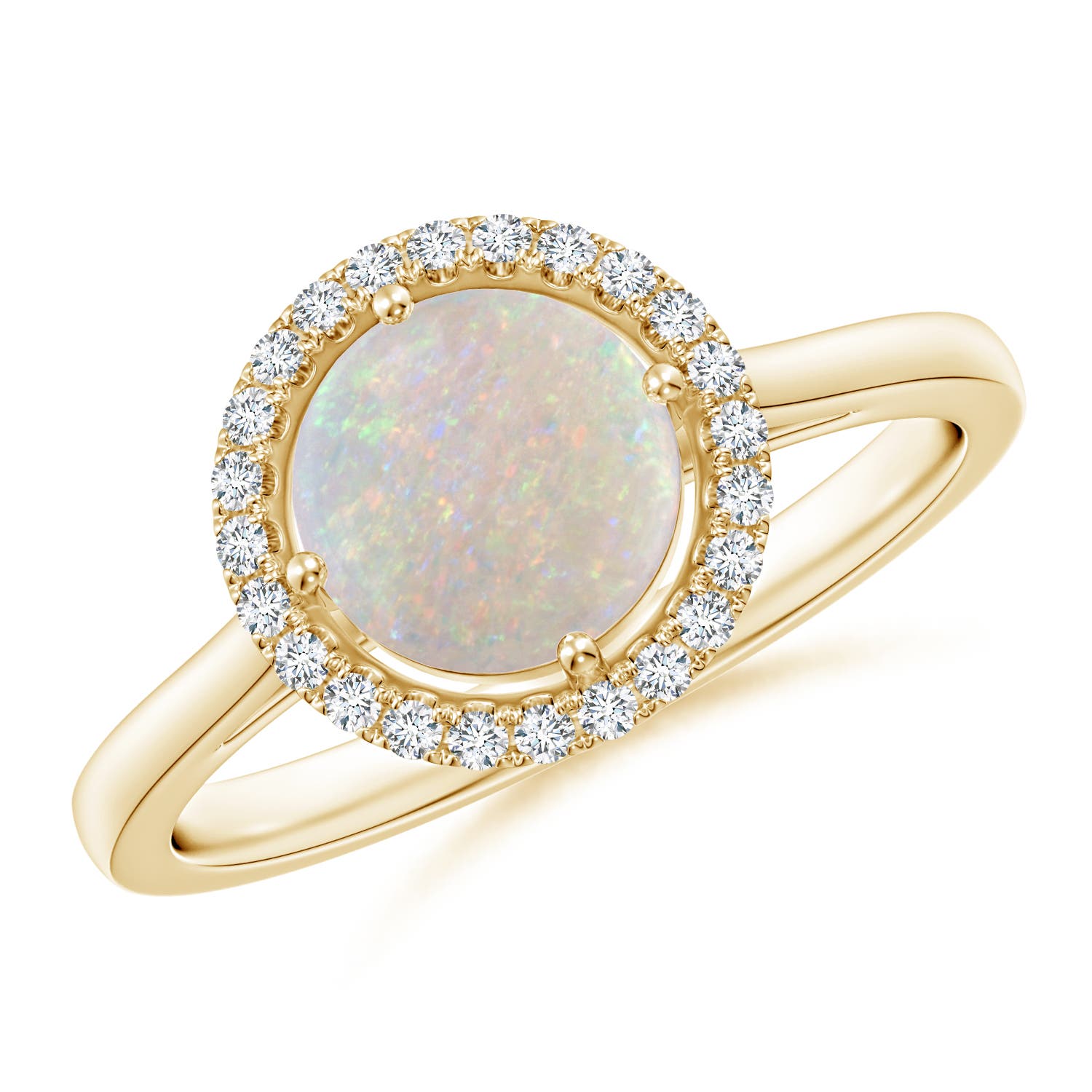 AA - Opal / 0.89 CT / 14 KT Yellow Gold