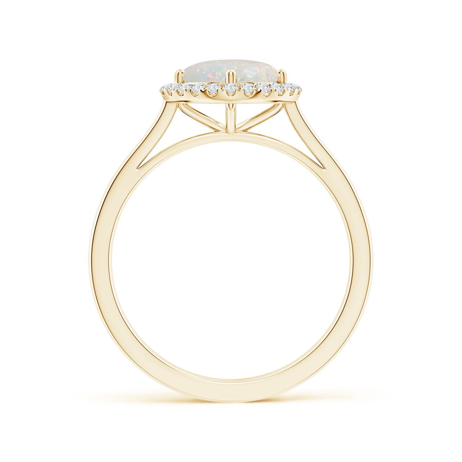 AA - Opal / 0.89 CT / 14 KT Yellow Gold