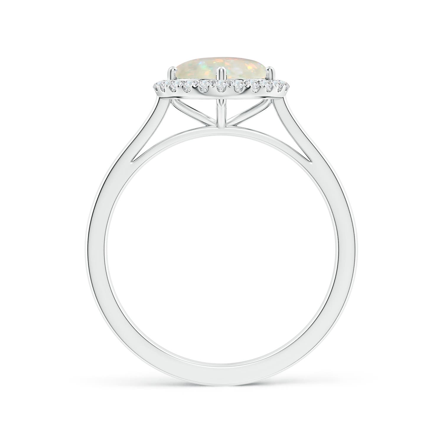 AAA - Opal / 0.89 CT / 14 KT White Gold