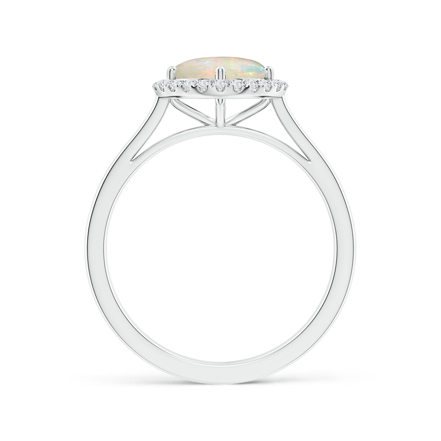 AAAA - Opal / 0.89 CT / 14 KT White Gold