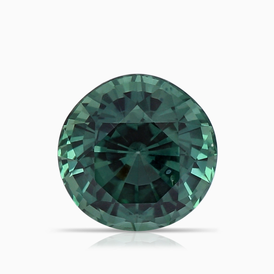 7.50-7.57x5.13mm AAA Floating GIA Certified Round Teal montana sapphire Ring with Diamond Halo in Rose Gold side 599