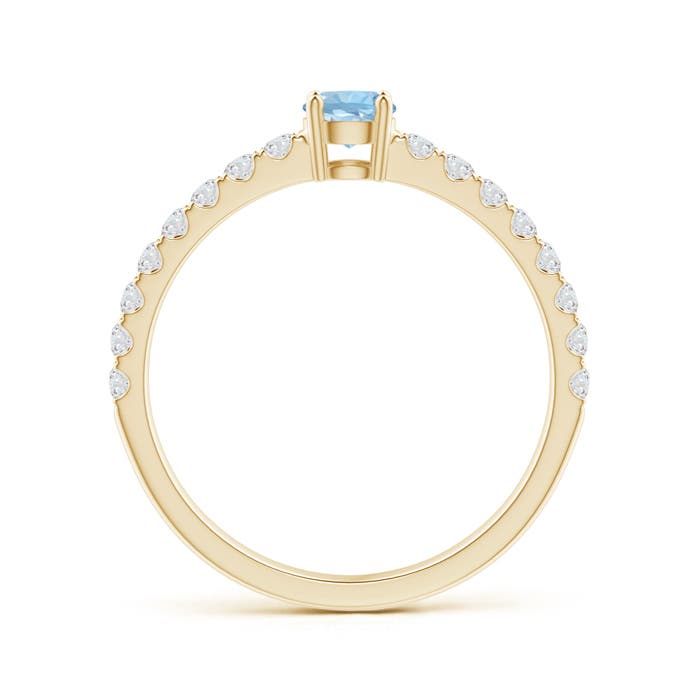 AAA - Aquamarine / 0.54 CT / 14 KT Yellow Gold