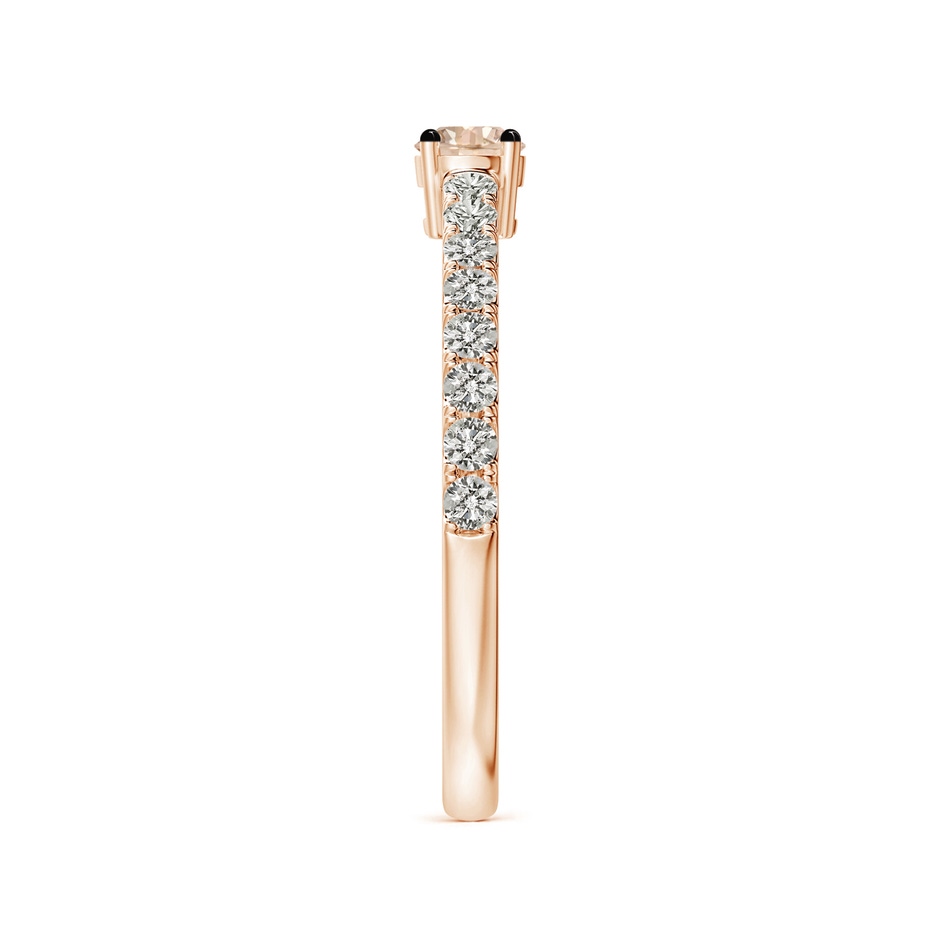 3.5mm A Classic Coffee Diamond Solitaire Ring in Rose Gold side-2