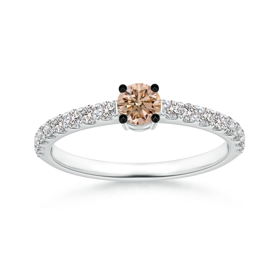 3.5mm AA Classic Coffee Diamond Solitaire Ring in P950 Platinum 