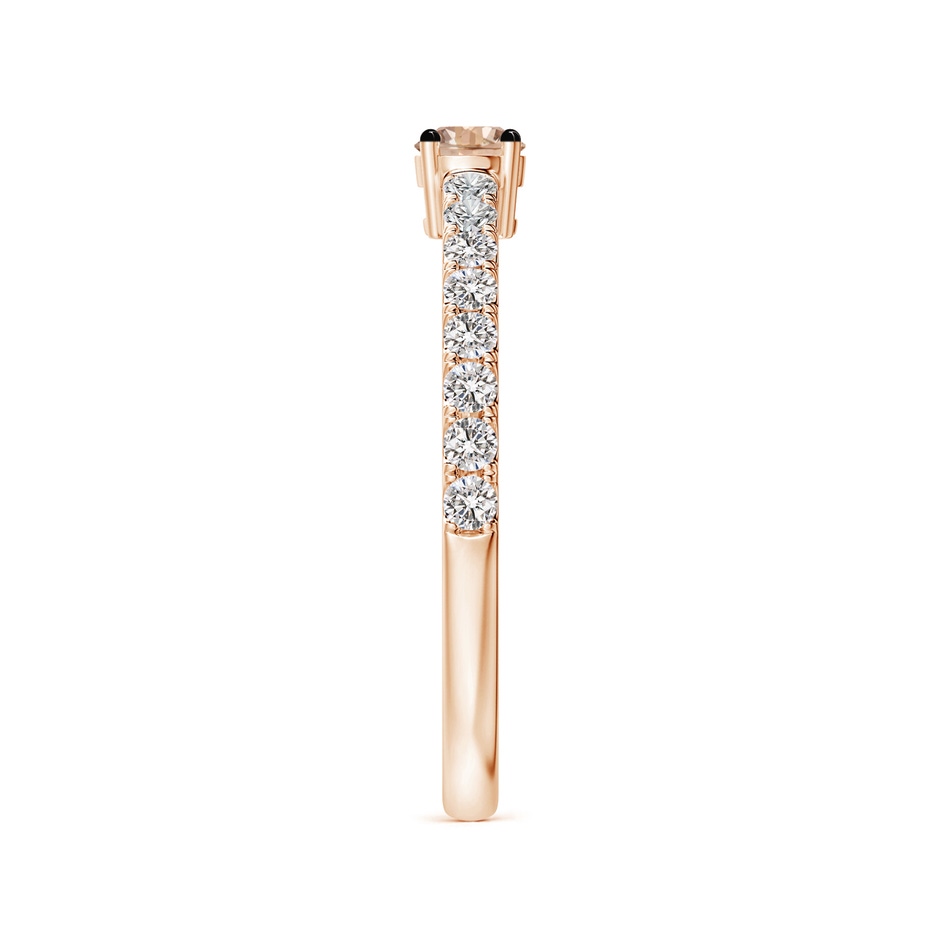 3.5mm AA Classic Coffee Diamond Solitaire Ring in Rose Gold side-2