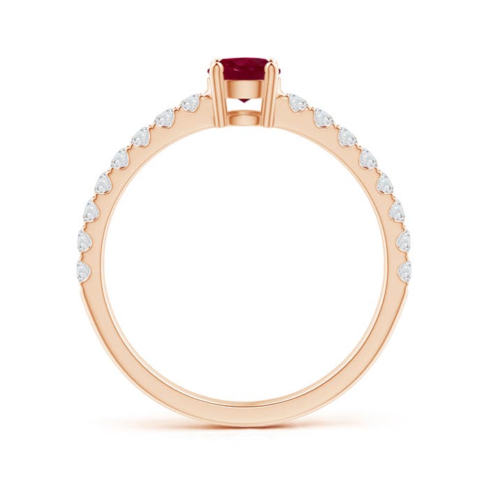 A - Ruby / 0.78 CT / 14 KT Rose Gold