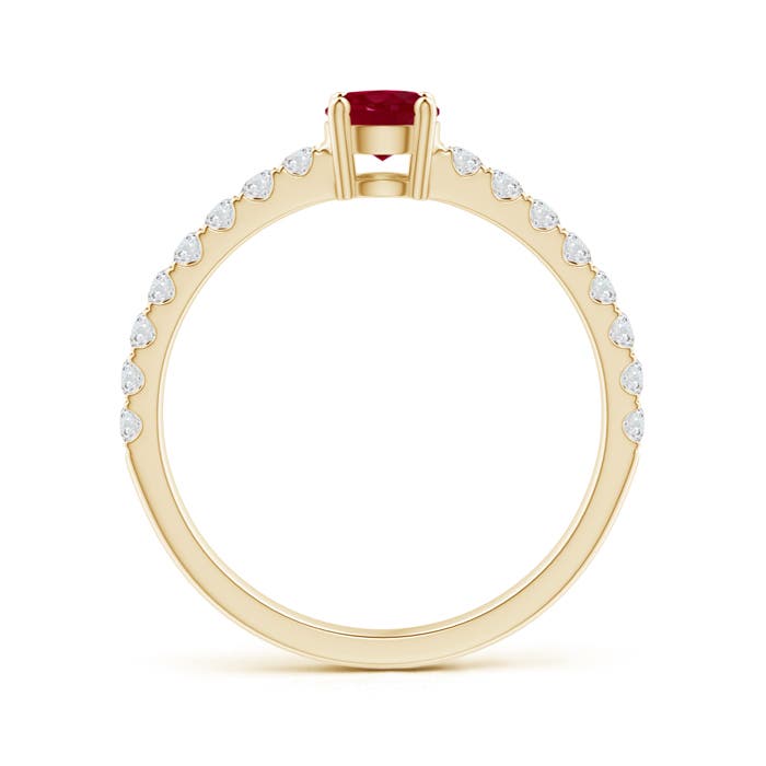 AA - Ruby / 0.78 CT / 14 KT Yellow Gold