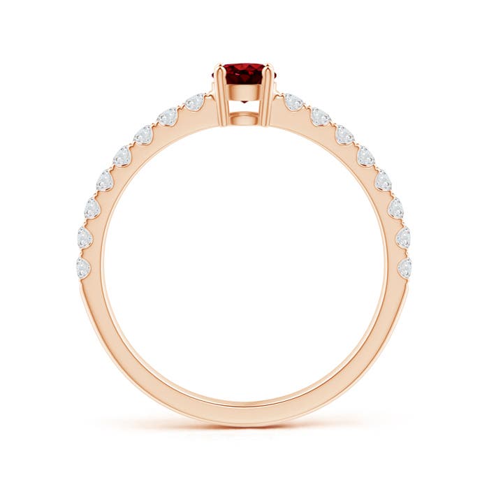 AAAA - Ruby / 0.68 CT / 14 KT Rose Gold