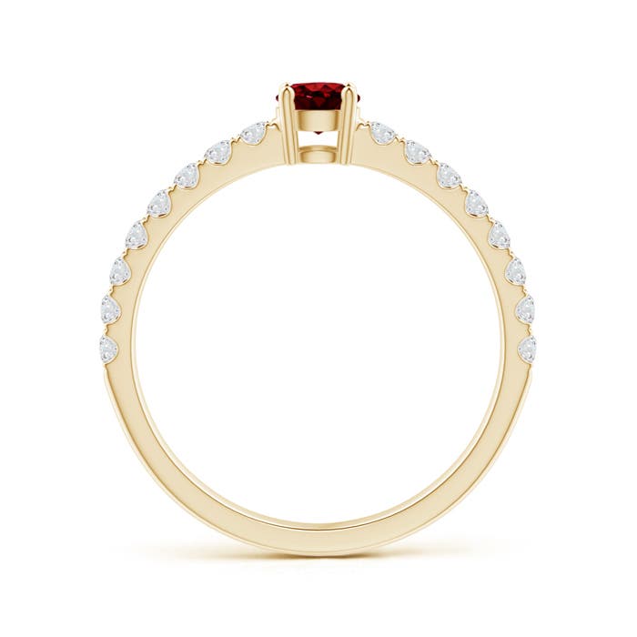 AAAA - Ruby / 0.68 CT / 14 KT Yellow Gold