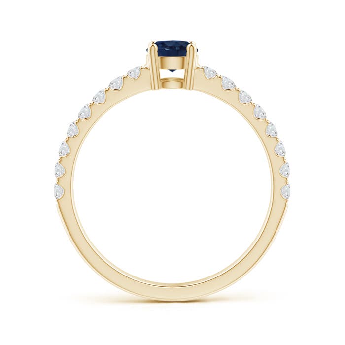 AA - Blue Sapphire / 0.79 CT / 14 KT Yellow Gold