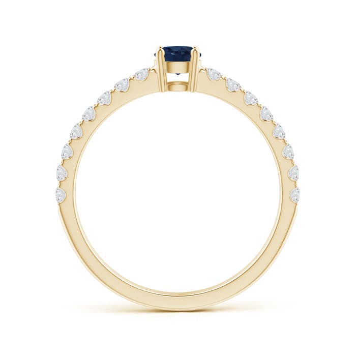 AA - Blue Sapphire / 0.67 CT / 14 KT Yellow Gold