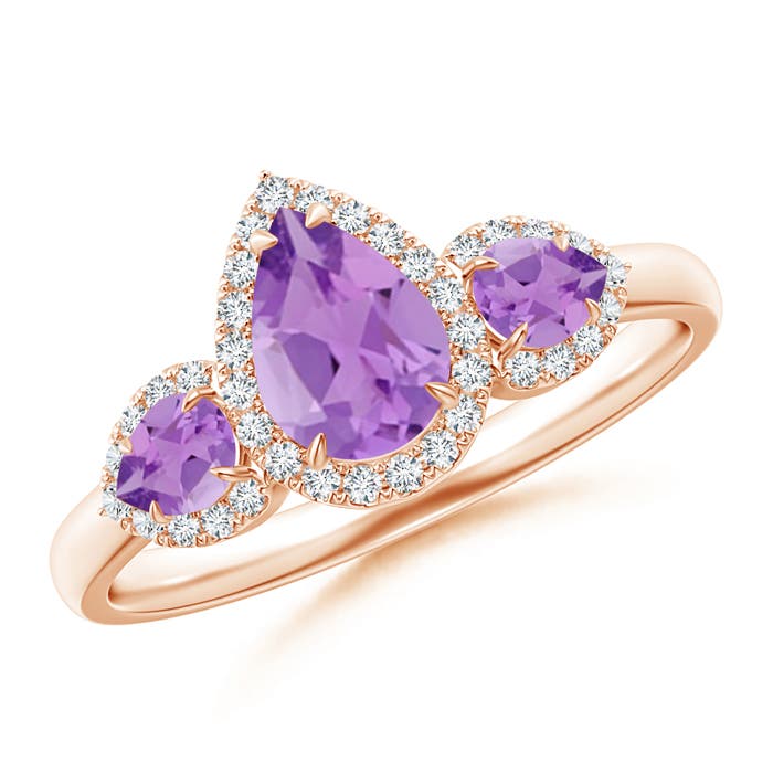 A - Amethyst / 1.05 CT / 14 KT Rose Gold