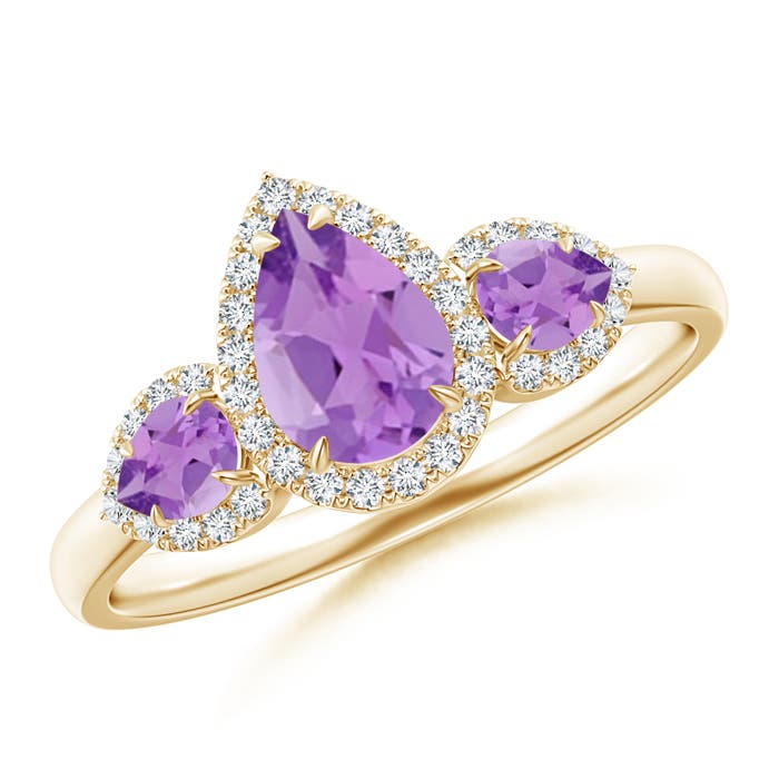 A - Amethyst / 1.05 CT / 14 KT Yellow Gold