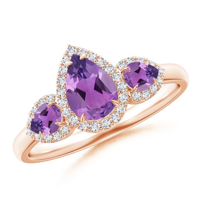 AA - Amethyst / 1.05 CT / 14 KT Rose Gold