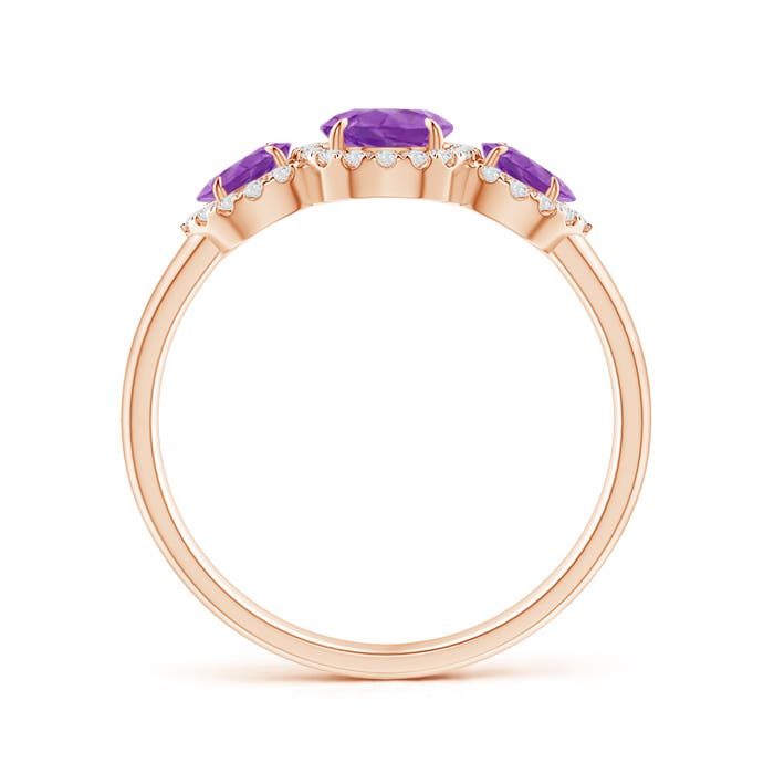 AA - Amethyst / 1.05 CT / 14 KT Rose Gold