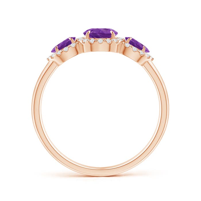 AAA - Amethyst / 1.05 CT / 14 KT Rose Gold