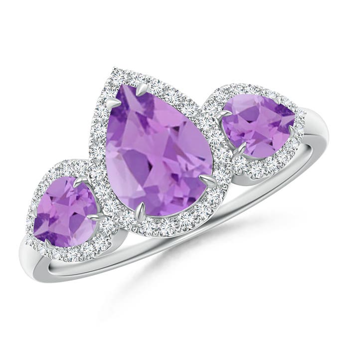 A - Amethyst / 1.78 CT / 14 KT White Gold