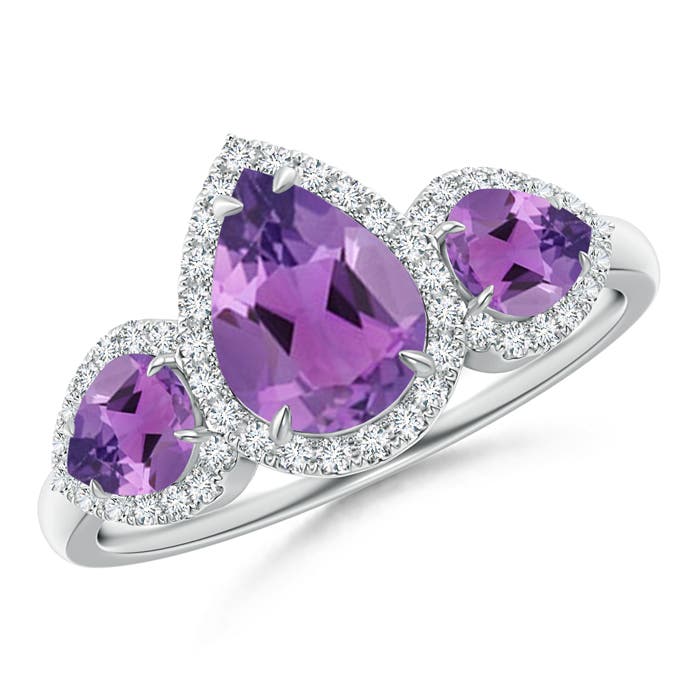 AA - Amethyst / 1.78 CT / 14 KT White Gold