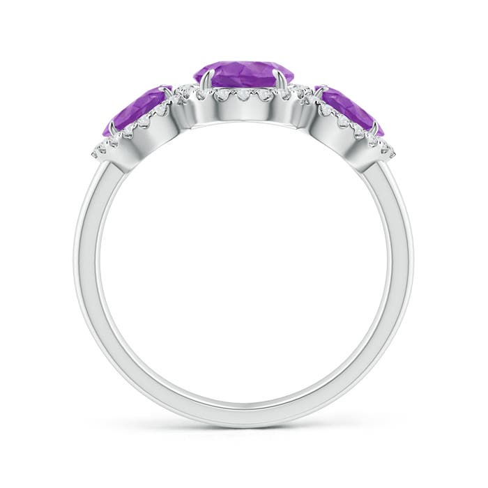 AA - Amethyst / 1.78 CT / 14 KT White Gold