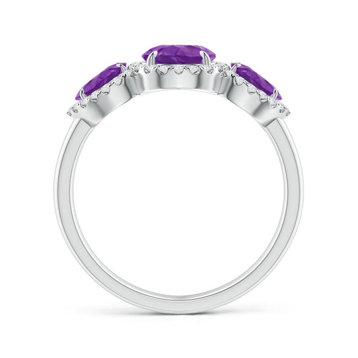 AAA - Amethyst / 1.78 CT / 14 KT White Gold