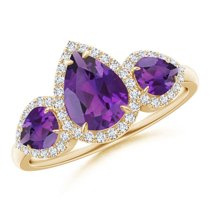 AAA - Amethyst / 1.78 CT / 14 KT Yellow Gold