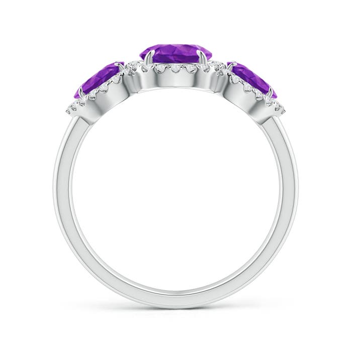 AAAA - Amethyst / 1.78 CT / 14 KT White Gold