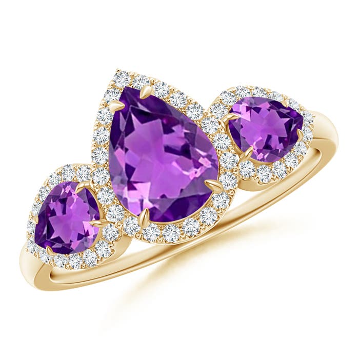 AAAA - Amethyst / 1.78 CT / 14 KT Yellow Gold