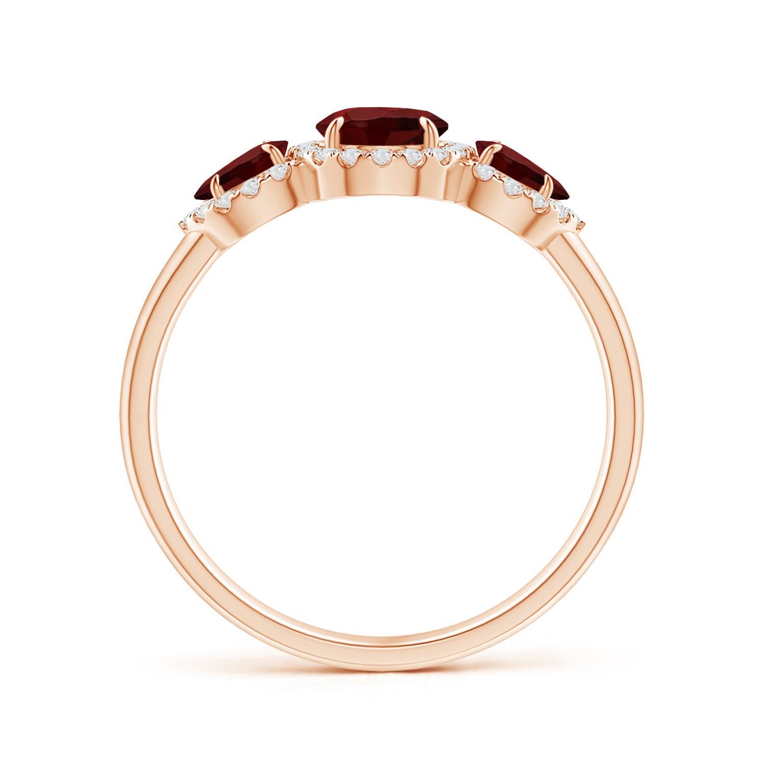 AAA - Garnet / 1.44 CT / 14 KT Rose Gold