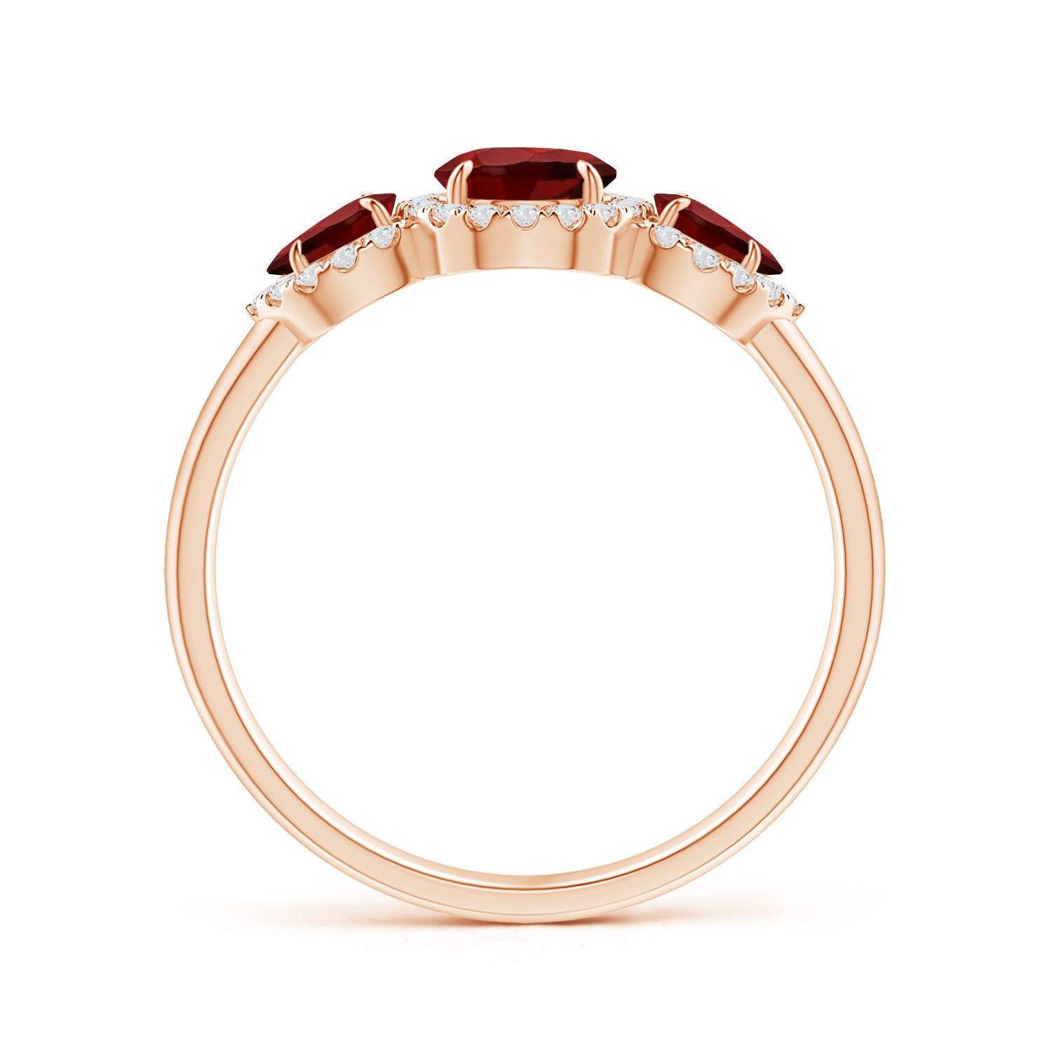 AAAA - Garnet / 1.44 CT / 14 KT Rose Gold