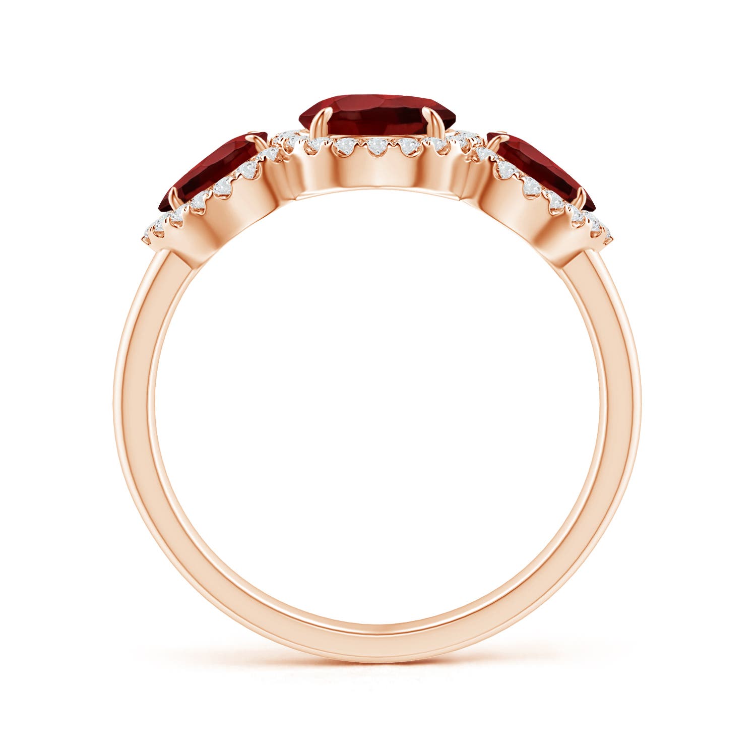 AAAA - Garnet / 2.44 CT / 14 KT Rose Gold