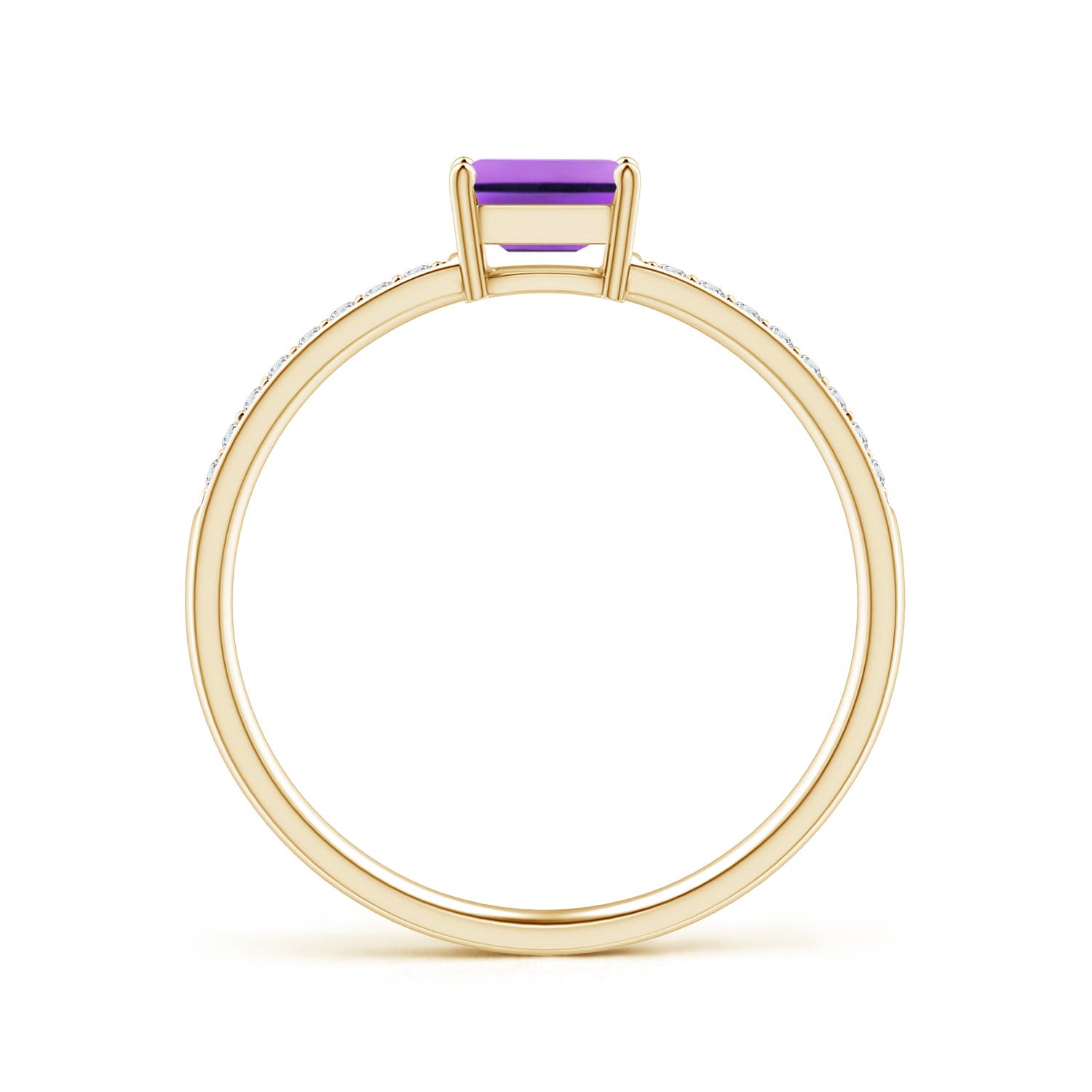 AA - Amethyst / 0.33 CT / 14 KT Yellow Gold