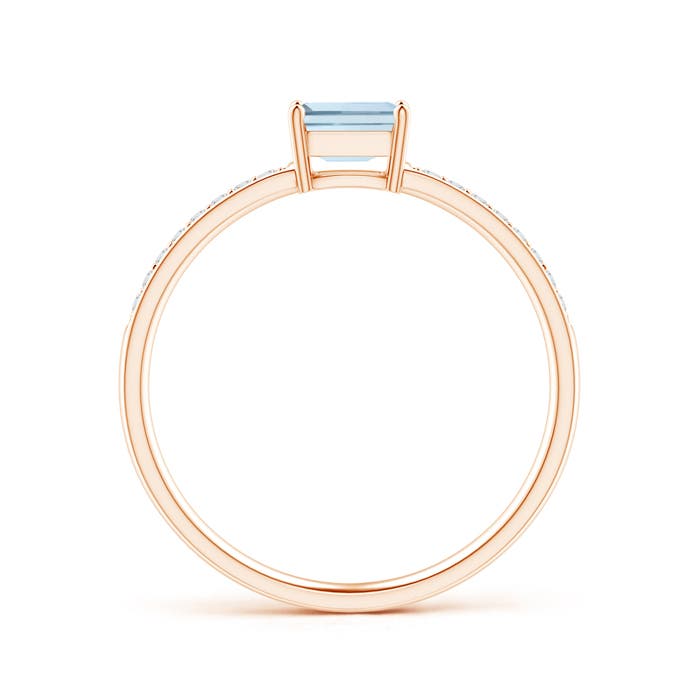 A - Aquamarine / 0.33 CT / 14 KT Rose Gold