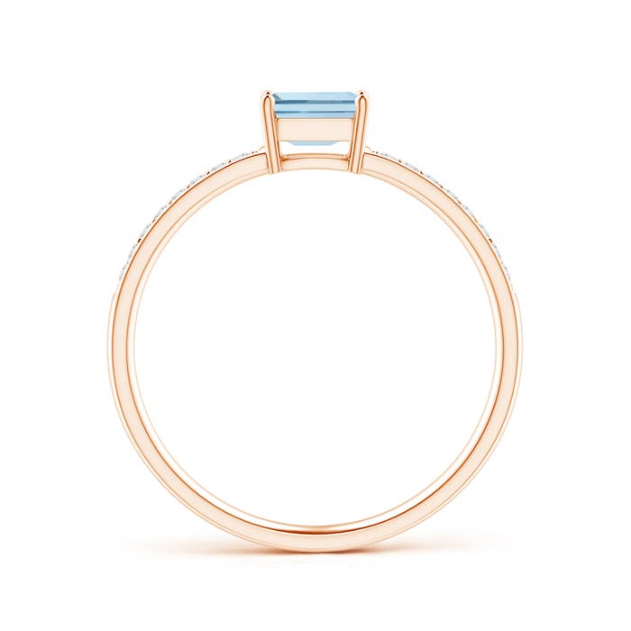 AA - Aquamarine / 0.33 CT / 14 KT Rose Gold