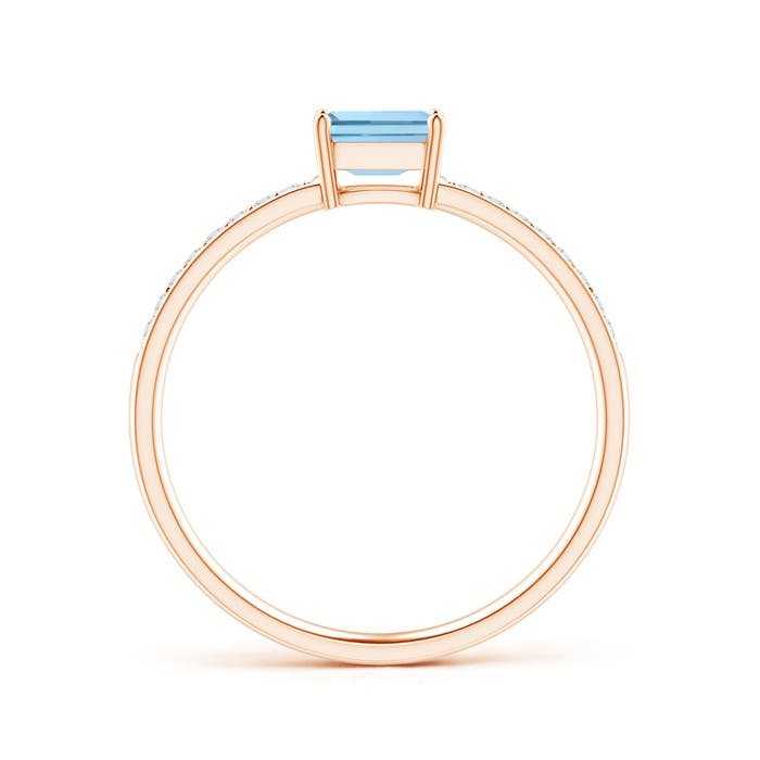 AAA - Aquamarine / 0.33 CT / 14 KT Rose Gold