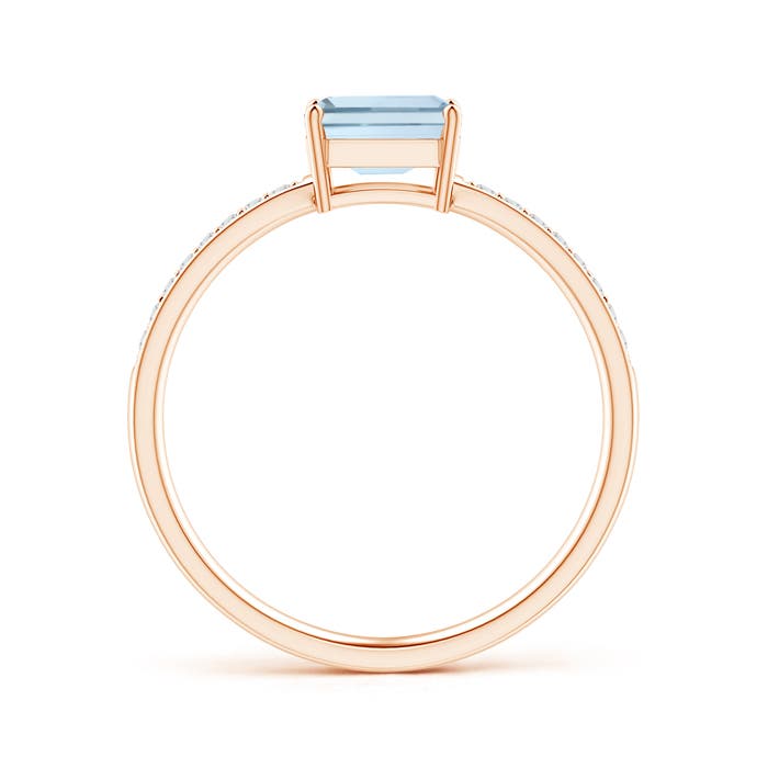 A - Aquamarine / 0.58 CT / 14 KT Rose Gold