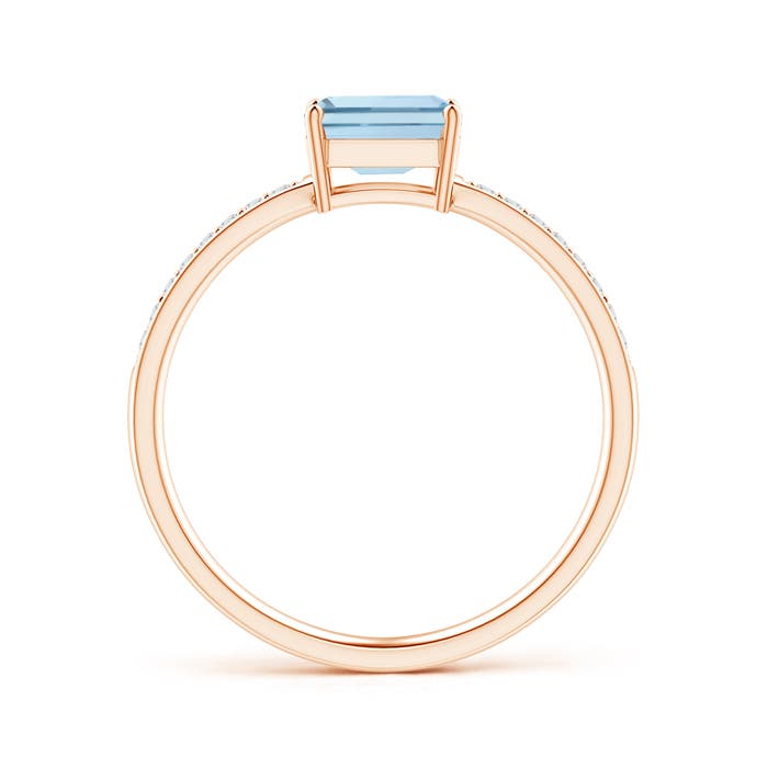 AA - Aquamarine / 0.58 CT / 14 KT Rose Gold